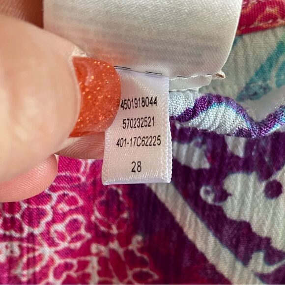 Chico's Flowy Poncho Top Sz Sm/Med - Picture 10 of 11